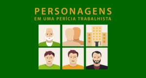 Personagens em uma perícia trabalhista